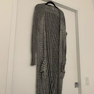 Long gray Free People sweater